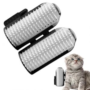 Qkbuza Grattoir d'angle pour chat pour mur, griffoir d'angle pour chat &ndash; Peigne de massage avec herbe &agrave; chat plus douce pour chatons, chiens, animaux domestiques, bureau, &eacute;tag&egrave;re &agrave; livres (jiansiqi, neuf)