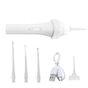 Yanayi Kit de Nettoyage des Oreilles | Nettoyeur Auriculaire &Eacute;lectrique Avec Lumi&egrave;re LED,Outil De Soins Personnels Pour Audition Bouch&eacute;e, Pression, D&eacute;mangeaisons, Et Pour Maison, Voyage, Famille (hyhtradestore, neuf)