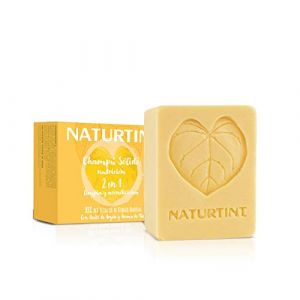 Naturtint Eco Nutrition 2en1 Shampooing/Après-Shampooing Solide Nourrit/Révitalise Cheveux Desséchés/Abimés sans Silicones/Parabens, Jaune, Miel, 75 ml (Energia Em Equilíbrio, neuf)