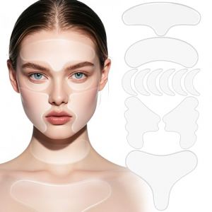 PurityPeak Patch en silicone contre les rides, 11 en 1 pads anti-rides, masques réutilisables pour le visage et le cou, patchs raffermissants en silicone pour le cou, le décolleté et le visage, (enshishihongdizhuangshicailiaoyouxiangongsi, neuf)