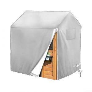 ZAMETTER Housse de maison de jeu d'ext&eacute;rieur Oxford 210D robuste pour enfants - Housse de jeu en bois imperm&eacute;able aux UV et &agrave; la poussi&egrave;re (110 x 120 x 140 cm) (Housebtshop, neuf)