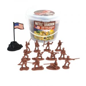 LICHENGTAI 100 Pcs Mini Figurines Militaires Soldats Jouets Base de l'armée Ensemble de Jeu Figurines d'hommes de l'armée Jouet Petits Figurines de Soldats Cadeaux pour Enfants à partir de 3 Ans (Okssud, neuf)