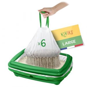 KIVIKS Pack de 6 Sacs à Litière Filtrants Anti-Gaspi (Large) (KIVIKS, neuf)