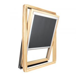 Store occultant Compatible fenêtre de Toit Roto ® - Taille châssis 114cm x 118cm - Anthracite (Avosdim, neuf)