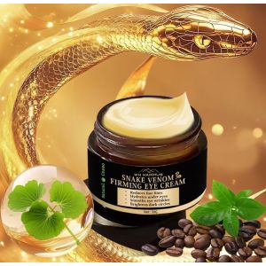 Cr&egrave;me raffermissante au venin de serpent avec hyaluronate et niacinamide - Cr&egrave;me Cosmo naturelle efficace contre les cernes, les rides et les gonflements (30 g) (WM Maximus, neuf)