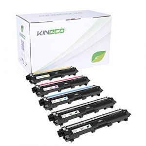 Kineco Pack de 5 Cartouches de toner compatible avec Brother TN241 TN245 HC noir, cyan, magenta, jaune DCP-9020 CDW HL-3140 CW HL-3150 CDN CDW HL-3170 CDW MFC-9130 CW MFC-9140 CDN MFC-9330 CDW MFC-9340 CDW (BC Brogno Concept GmbH, neuf)