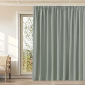 KGORGE Rideau Occultant - Rideaux Isolation Thermique Galon Fronceur pour Fenêtre, Decoration de Salon Masion Chambre Design Moderne, Largeur 300 x Hauter 240cm, Vert, Lot de 1 (KGORGEHOME, neuf)
