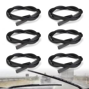 Caoutchouc Essuie Glace, SPRHR 6 Pièces Essuie Glace Avant, Bande d' Essuie- Glace, 800mm Recharges de Balais d'essuie-Glace, Convient à La Plupart Des Pare-brise de Voiture (HUANGR, neuf)