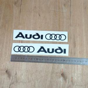 Zorkee autocollants convient pour 2 BLACK AUDI 2 SIDES, Lot de 2 Pièces (PERLA STICKERS, neuf)