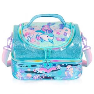 PinkSheep Sac Isotherme Repas Enfant Double &Eacute;tage, Sac &agrave; Go&ucirc;ter avec Sangle R&eacute;glable, Grand Format pour Gar&ccedil;ons et Filles (Sir&egrave;ne-B) (Pink Sheep, neuf)