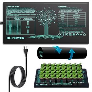 HG Power Tapis Chauffant pour Plantes &ndash; Serre Chauffante avec Protection Contre la Surchauffe pour Terrarium, Tente de Culture, Growbox, Accessoires de Culture 53 x 25 cm, 55W (sans r&eacute;gulateur) (GQ-Direct, neuf)