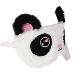 HAWILLOSCH cache-yeux design panda et masque de sommeil à la rose masque de nuit pour extensions de cils cache-oeil patch yeux bandeau yeux masque pour les yeux masque occultant pour les yeux (YanyeeK, neuf)
