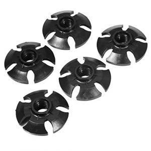 Embout Baton De Marche, 5 pièces Pointe de Canne de Randonnée en Caoutchouc Ronde, Protecteur de Pointe de bâton de Marche, paniers de Boue de Ski de Neige pour Randonnée Trekking Bâtons de Marche (Letaer, neuf)