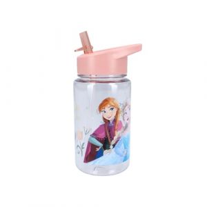 My sweety pop - Gourde Plastique reine des neiges - Pour enfant - Crèche - Maternelle - Ecole - Vacances - Repas - 12 cm – 450 ml - Hydratation - Idée Cadeau - Orange/Transparente (Mon jouet préféré, neuf)