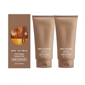 2 Pi&egrave;ces Bronze Self Tanning, Tanning Accelerator, Natural Sun Protection for Tanning, Self Tanner Cream, Progressive and Uniform Natural Golden Tan, Matte Skin, Pour Tous les Types de Peau (YCHHY-EU, neuf)