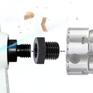 NEIQIUWING Adaptateur pour mandrin d'un tour en bois, 1 pouce 8TPI vers 3/4 &times; 16 outils (DaoLaiBaiLin, neuf)