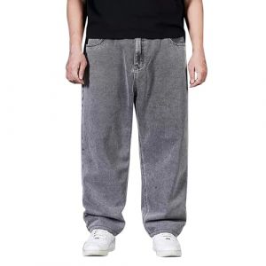 BIISDOST Baggy Jeans Y2k Salopette pour homme S&eacute;chage rapide Pantalon d'entra&icirc;nement Pantalon cargo Uni Pantalon d'ext&eacute;rieur respirant Pantalon tendance Pantalon d&eacute;contract&eacute; pour homme avec r&eacute;serve (Take Idea, neuf)