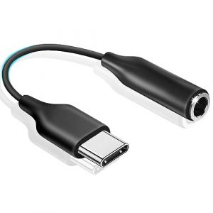 Adaptateur USB C vers Jack 3,5 mm, Adaptateur Casque Audio Aux Adaptateur &Eacute;couteur Type C to 3.5mm Compatible avec Samsung Galaxy S23 S22 S21 S20 Note20 A73 A53, Google Pixel et Plus, Noir (MepsiesDirect, neuf)