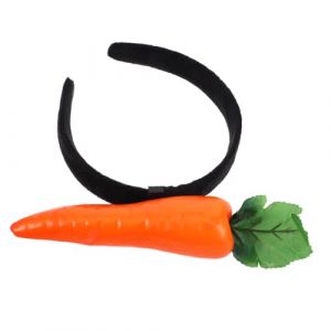 OATIPHO Bandeau Drôle Bandeaux De Fête Bandeaux Enfants Costume De Carotte Bandeau Fausse Carotte Accessoires Pour Cheveux De Carotte Décor De Couvre-chef De Carotte Plastique Orange (Tsun Ki-sung, neuf)