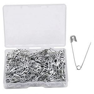 YOFASEN Épingles de sûreté 300 pièces - Épingles à nourrice Petites et Grandes Épingle plaquée Nickel - pour vêtement Art Craft Couture Utilisation pour Le Bureau à Domicile, argenté, 18 mm (YOFASEN, neuf)