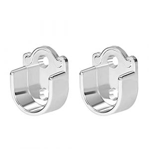 Lot de 2/4/6 supports de tringle &agrave; bride, douilles de poteau de placard en alliage de zinc pour support de penderie, tringle &agrave; rideau de douche(taille : 25 mm, 2 pi&egrave;ces) (yaocommer, neuf)