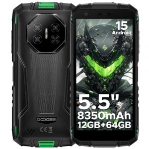 DOOGEE Fire 3 Smartphone Incassable Android 15, Batterie 8350mAh,UNISOC SC9863A Telephone Portable Incassable,5.5"IPS HD+,12Go+64Go/2To,13MP+8MP T&eacute;l&eacute;phone Incassable,IP69K/Widevine L1/Face Unlock/NFC (Vendora FR, neuf)