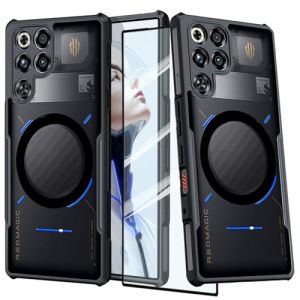 Guizzcg pour ZTE Nubia Red Magic 11 Pro / 11 Pro+ Coque Compatible avec accessoires Magsafe, coque en TPU souple + dos en acrylique airbag, protection antichoc et antichute [1 pi&egrave;ce de protection (MeiyueEr-FR, neuf)