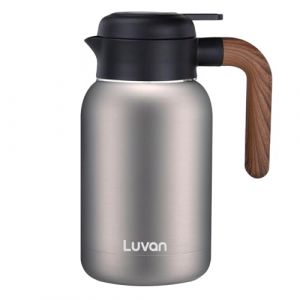 Carafe Thermos,Thermos 2.0L Acier 316 Inoxydable,Pichet Isotherme Double-Wall Vacuum Isolé,Isolation de la Chaleur 12h et Rétention du Froid 24h,Carafe Thermique Pour le Thé,l'Eau,le Café,Boissons (HuaLang, neuf)