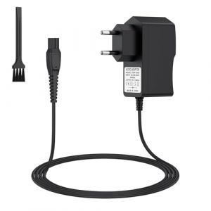 15V HQ8505 Câble de Charge pour Rasierer Philips Norelco 3000 5000 7000 Series S5050 PT860 QT4022 HQ PT QC QG RQ Series One Blade Pro QP6510 QP6520 QP6530 QP6620 Chargeur pour rasoir (15V-Noir) (JUTUStore, neuf)