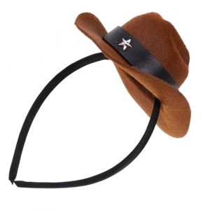 OSALADI Mini Chapeau Haut de Forme Vintage Marron pour &Eacute;v&eacute;nement Serre-t&ecirc;te L&eacute;ger et R&eacute;utilisable Accessoire &Eacute;l&eacute;gant pour F&ecirc;te &agrave; Th&egrave;me Mariage Carnaval et Anniversaire (Original MJW, neuf)