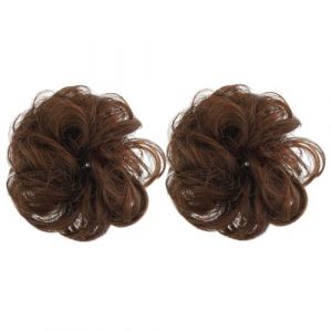 DRESSOOS 2 Pièces Pièce Chignon Cheveux Chignon Accessoires Pour Femmes Cheveux Chignon Extensions Faux Chignon Cheveux Extensions Chignon Cheveux Chignons Pour Femmes Chignon Extension (Mingsyue, neuf)