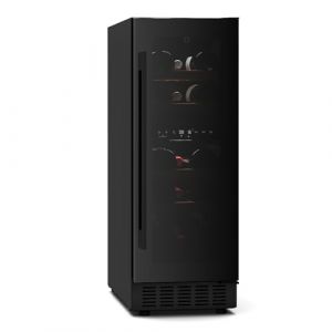 Klarstein Velaire Cave &agrave; Vin 2 Zones - 17 Bouteilles, 5-22&deg;C, Encastrable, LED, Porte UV, Silencieux, Clayettes Bois, Frigo Vin Multi-Temp&eacute;ratures (Klarstein France, neuf)