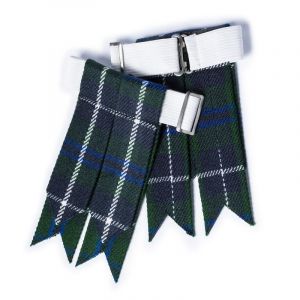 Flashes pour chaussettes de kilt pour hommes avec boucles lourdes ajustables, chaussettes unies et &agrave; carreaux pour kilt/Garter en laine acrylique pointu, taille unique (Eagle Threads, neuf)