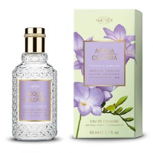 4711 Acqua Colonia&reg; Freesia & Musk | Eau de Cologne - Parfum enveloppant pour le bien-&ecirc;tre des sens | Vaporisateur 100 ml (50ml) (Sira Trading, neuf)