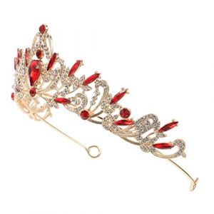 IWOWHERO Couronne Diad&egrave;me Pour La Mari&eacute;e Diad&egrave;me De Mari&eacute;e Bandeau De Mariage Diad&egrave;me Pour Les Femmes Couvre-chef De Mari&eacute;e D&eacute;cors De Cheveux De Mari&eacute;e Diad&egrave;me Pour Les Filles Strass (Langeriy, neuf)