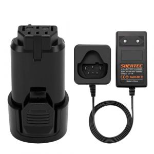 Shentec 12V 2500mAh Li-ION pour Batterie AEG AC82048 AC82059 AC82049 AC82008 R82048 R82049 R82059 R86048 130188001 et Un Chargeur (Shentec FR, neuf)