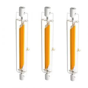 Tielag Ampoules 20W R7S LED 118mm Dimmable, R7S LED Ampoule Blanc Chaud 3200K, Ampoules COB Double Ended 2000LM, Ampoules R7S LED 118mm, &Eacute;clairage &agrave; Faisceau 360 &deg;, AC 220-240V, Paquet de 3 (Tielag, neuf)