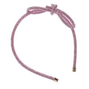 NIYANGLE Bandeau Femme Strass Avec Nœud Accessoire De Mariée Élégant Pour Filles Et Femmes Pour Anniversaires Graduations Et Événements Spéciaux (Telinei, neuf)