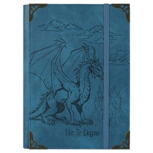 TIEFOSSI A5 Classeur 6 Anneaux Carnet pour Femmes Hommes, Journal &agrave; Couverture Rigide en Cuir PU, Journaux Vintage Dragon pour Gar&ccedil;ons, Cahiers &agrave; Lignes pour l'&Eacute;cole, Agenda, Voyage, Organiseur (TIEFOSSI Office, neuf)
