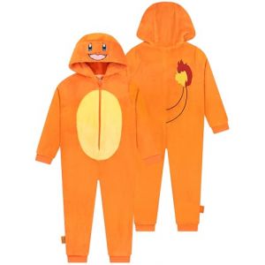 Pok&eacute;mon Onesie Gar&ccedil;on, Surpyjama Garcon Salameche, Pyjama Combinaison Enfant Charmander, Combinaison Pyjama Enfant en Polaire 6-7 Ans (Character FR, neuf)