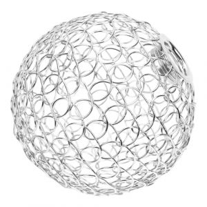 Homoyoyo Abat-jour Globe En Fer Noir Filigran&eacute; M&eacute;tallis&eacute;, Abat-jour Suspendu Moderne Cage En Grillage Creux, &Eacute;clairage D&eacute;coratif Pour Salon Et Couloir, Finition &Eacute;lectrolytique, Usage Int&eacute;rieur (HuanYH, neuf)