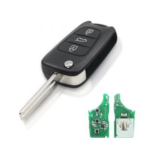 AULESSE 3 Boutons Coque Cl&eacute; T&eacute;l&eacute;commande avec 433 MHz ID46 Puce Remplacement Compatible avec i10 i20 i30 i35 iX20 iX35 and Cl&eacute; Kia Cee'd Soul Sportage Venga Cl&eacute; Programmable (ysamzeu1694, neuf)