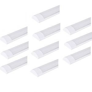 Viugreum 10 Packs R&eacute;glette LED 90CM, 30W Tube LED 3600LM, Plafonnier de Bureau 220V Blanc Chaude 3000K, Neon Led 90CM pour Bureau, Garage,Atelier,Chambre, Salon, Salle de bain (Viugreum-EU, neuf)