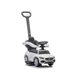 Milly Mally Véhicule avec Poignée Mercedes C-Class Cavalier Enfants Cadeau Enfant 12m+ Voiture Porteur Auto pour Enfant Dès 12 Mois, Volant Audio, Compartiment de Rangement sous Le siège(Blanc) (Milly Mally, neuf)
