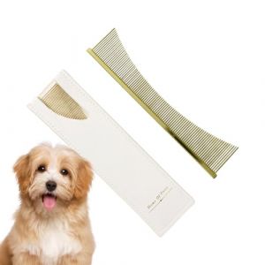 Peignes Pour Le Démêlage Des Nœuds De Poil Des Chiens - Brosse à Poils Chat en Acier Inoxydable - Outil Démêlage Chats Chiens Bain Salon Saisons Toilettage Quotidien Intérieur Douche Post-Bain Poil Lo (StarTeck, neuf)