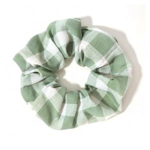 &Eacute;lastique &Agrave; Cheveux En Tissu Lot de 3 chouchous &eacute;lastiques &agrave; cheveux en polyester imprim&eacute; &eacute;cossais for fille(Green) (baiguoriyongbaihuo, neuf)