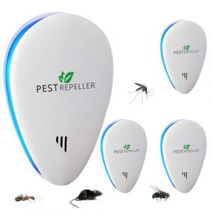 Anti-moustiques &agrave; ultrasons, r&eacute;pulsif &agrave; ultrasons pour Insectes, 4 pi&egrave;ces, Anti-Insectes, moustiques, cafards, Fourmis, araign&eacute;es (Peheng Co Ltd, neuf)