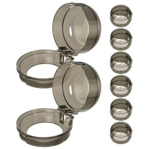 Toyvian Lot De 8 Cache Boutons De Cuisini&egrave;re &Agrave; Gaz Protection S&eacute;curit&eacute; B&eacute;b&eacute; Couvercles en Pc Installation Facile Compatible R&eacute;chaud Po&ecirc;le Gaz Durable (Ronymar, neuf)