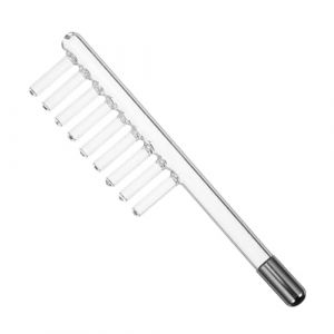 VICASKY Peigne en verre pour appareils d'électrothérapie - En tungstène transparent - Remplace les traitements d'électrothérapie pour le visage (Belicious Helper, neuf)