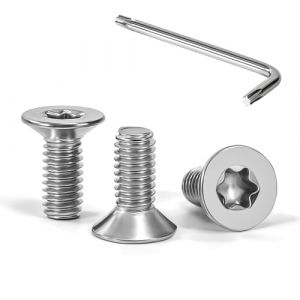 Tunejoy Vis à Tête Fraisée Torx M4 x 10 mm Vis à Six Pans Creux en Acier Inoxydable A2 V2A à Tête Fraisée Métaux avec Clé T20 Filetage Complet 30 Pièces (VLSTtelecom OÜ, neuf)